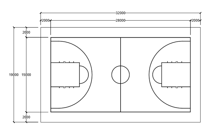 名称：篮球场布灯方案